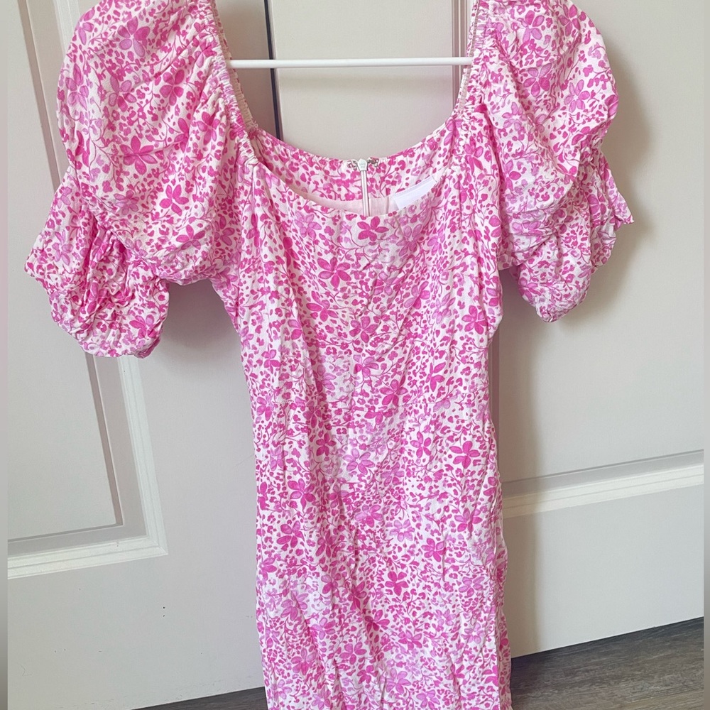 Pink Floral Dress